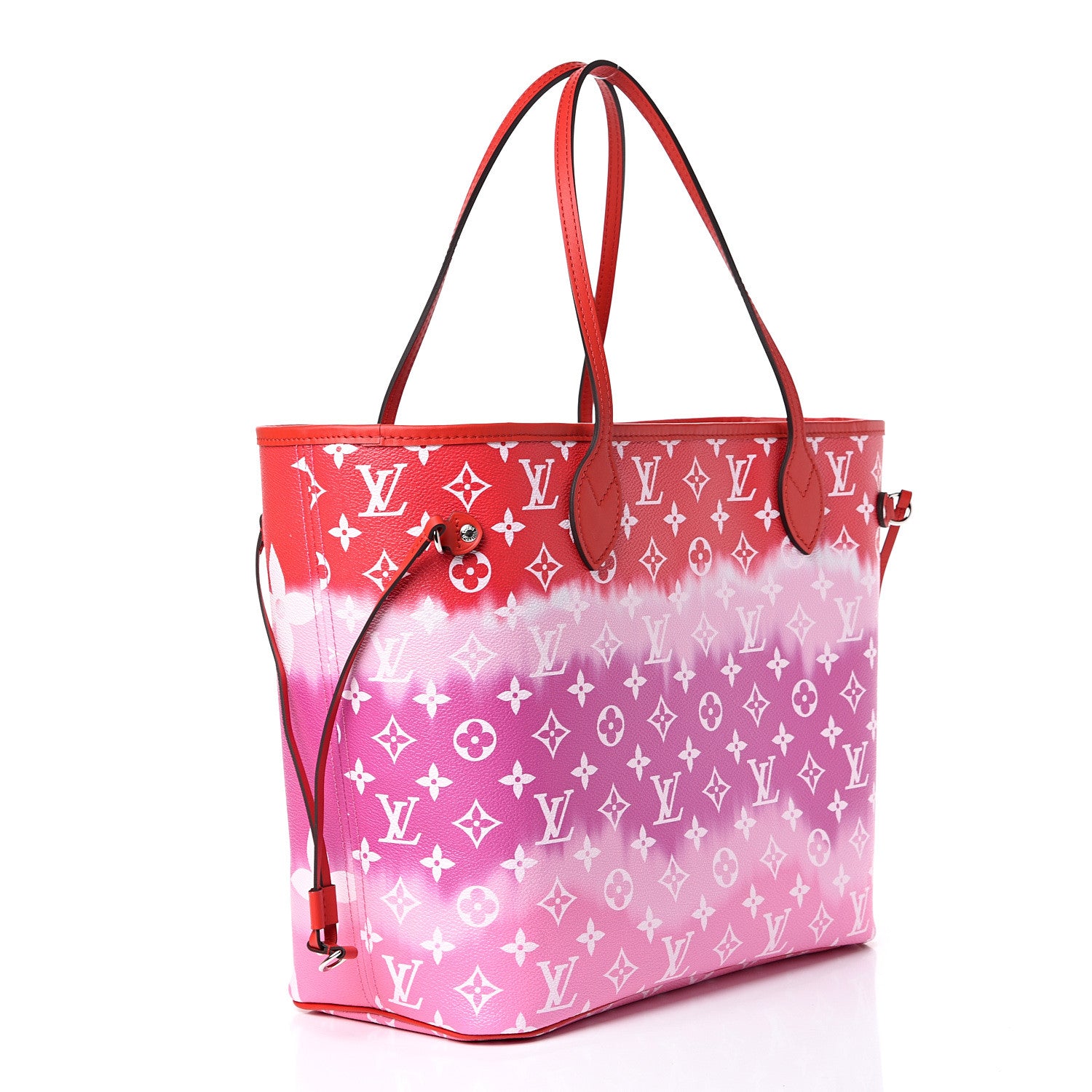 Louis Vuitton Monogram Escale Neverfull MM Rouge 3 of 12