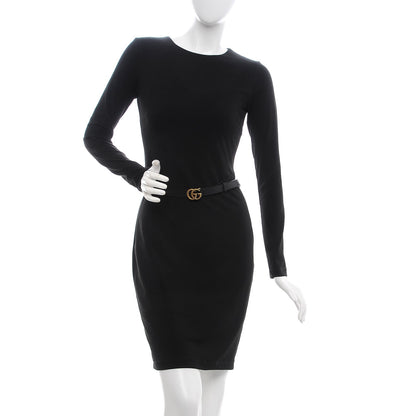 Gucci Calfskin Double G 20mm Belt 95 38 Black 2 of 8