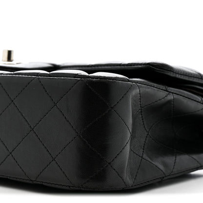 Chanel Lambskin Quilted Medium Double Flap Black 10 of 16