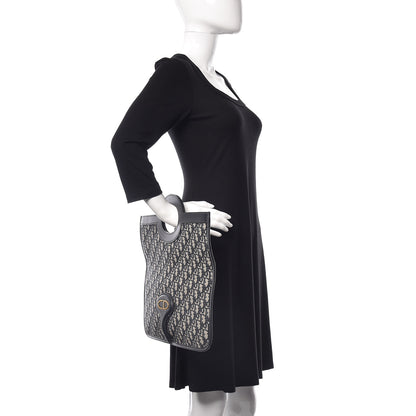 Christian Dior Oblique Fold Over Clutch Blue 2 of 11
