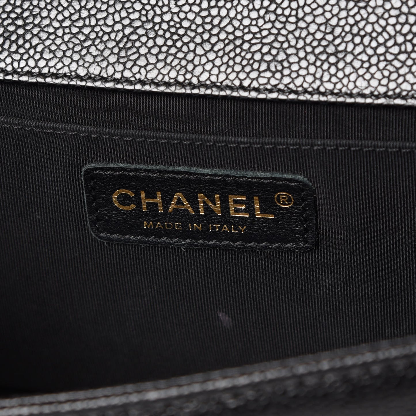 Caviar Quilted Medium Boy Flap Black