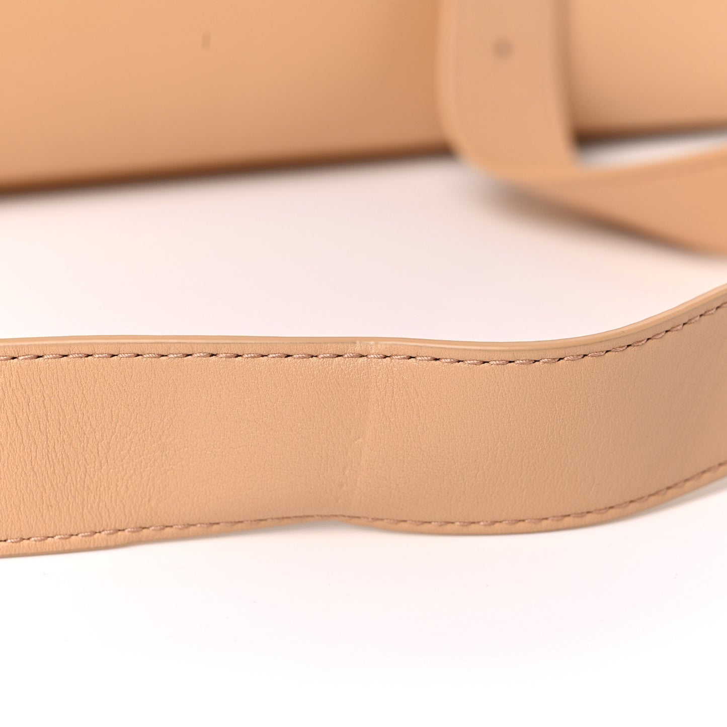 Calfskin Large The Point Triangle Bag Almond