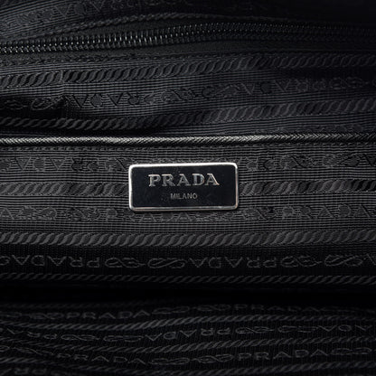 Prada Tessuto Nylon Saffiano Tote Black 7 of 9