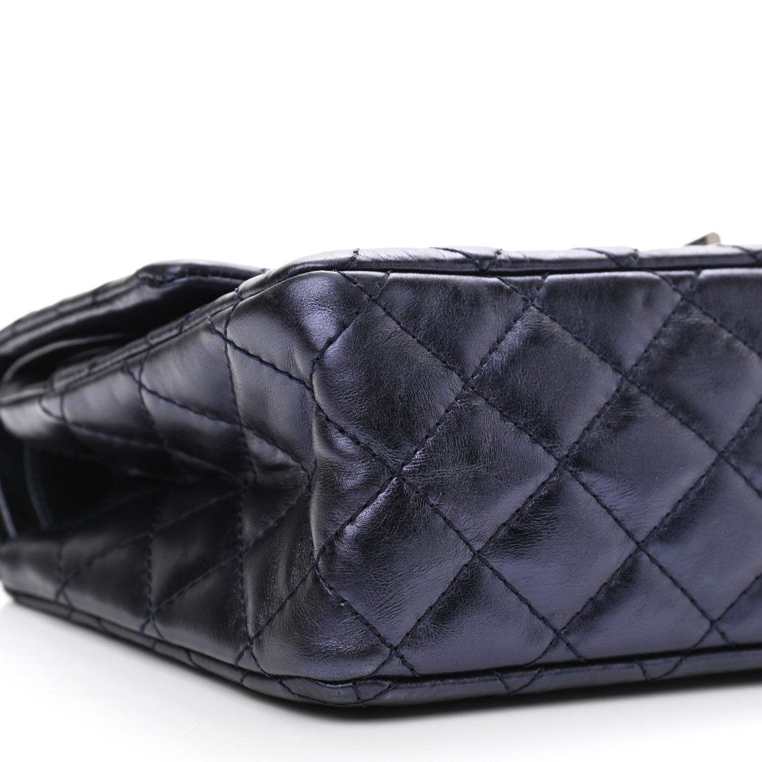 Chanel Metallic Calfskin Quilted 2.55 Reissue 226 Flap Marine Fonce 9 of 12