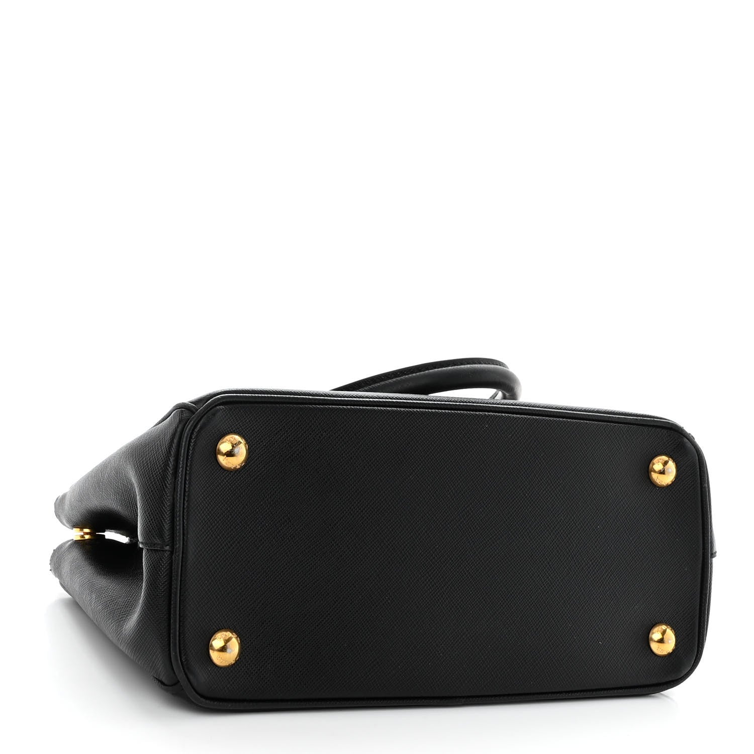 Prada Saffiano Mini Galleria Double Zip Tote Black 4 of 9