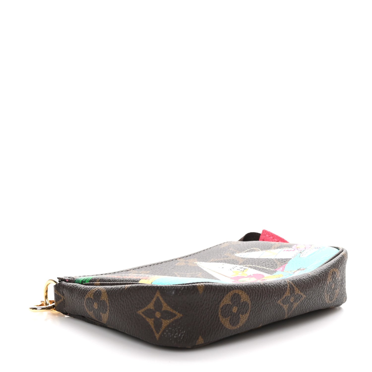 Louis Vuitton Monogram 2023 Christmas Animation Sailing Pochette Accessories Dragon Fruit Pink 4 of 10
