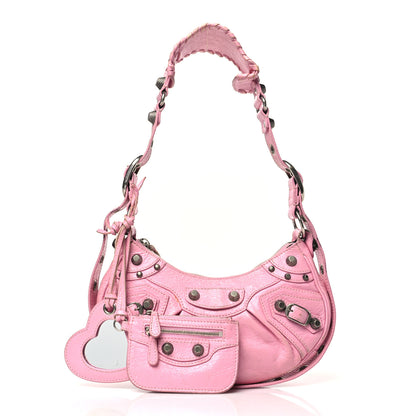 Balenciaga Agneau Arena Le Cagole Shoulder Bag XS Candy Pink 3 of 18