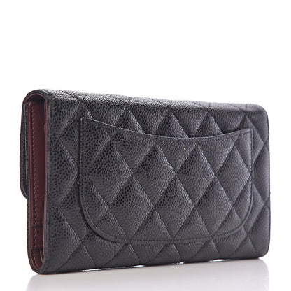 Chanel Caviar Quilted Large Flap Wallet Black 3 of 10