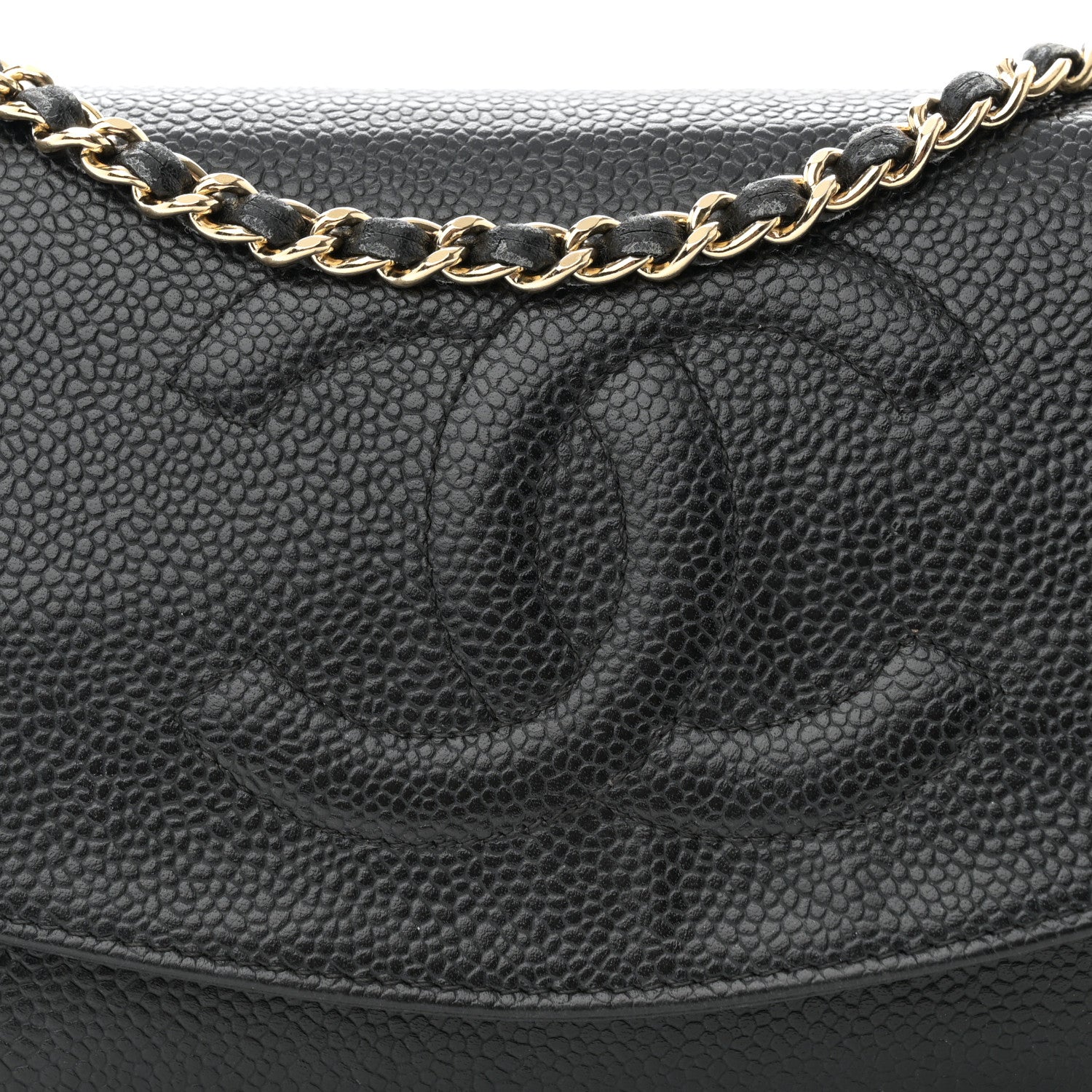 Chanel Caviar Timeless CC Wallet on Chain WOC Black 9 of 12