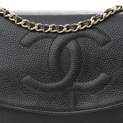 Chanel Caviar Timeless CC Wallet on Chain WOC Black 9 of 12