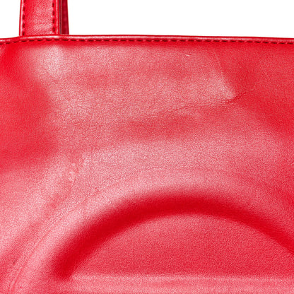 Telfar Vegan Leather Medium Shopping Bag Red 13 of 13