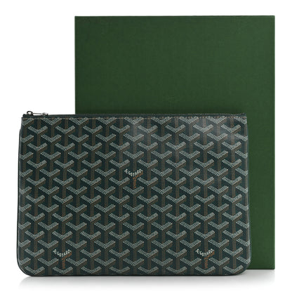 Goyard Goyardine Senat Pochette MM Green 8 of 8
