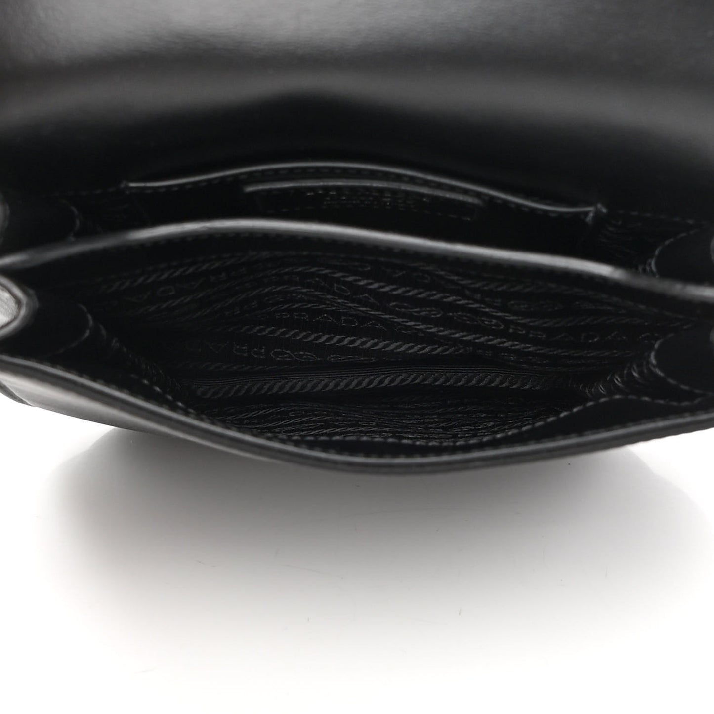Tessuto Nylon Vitello Crossbody Bag Black