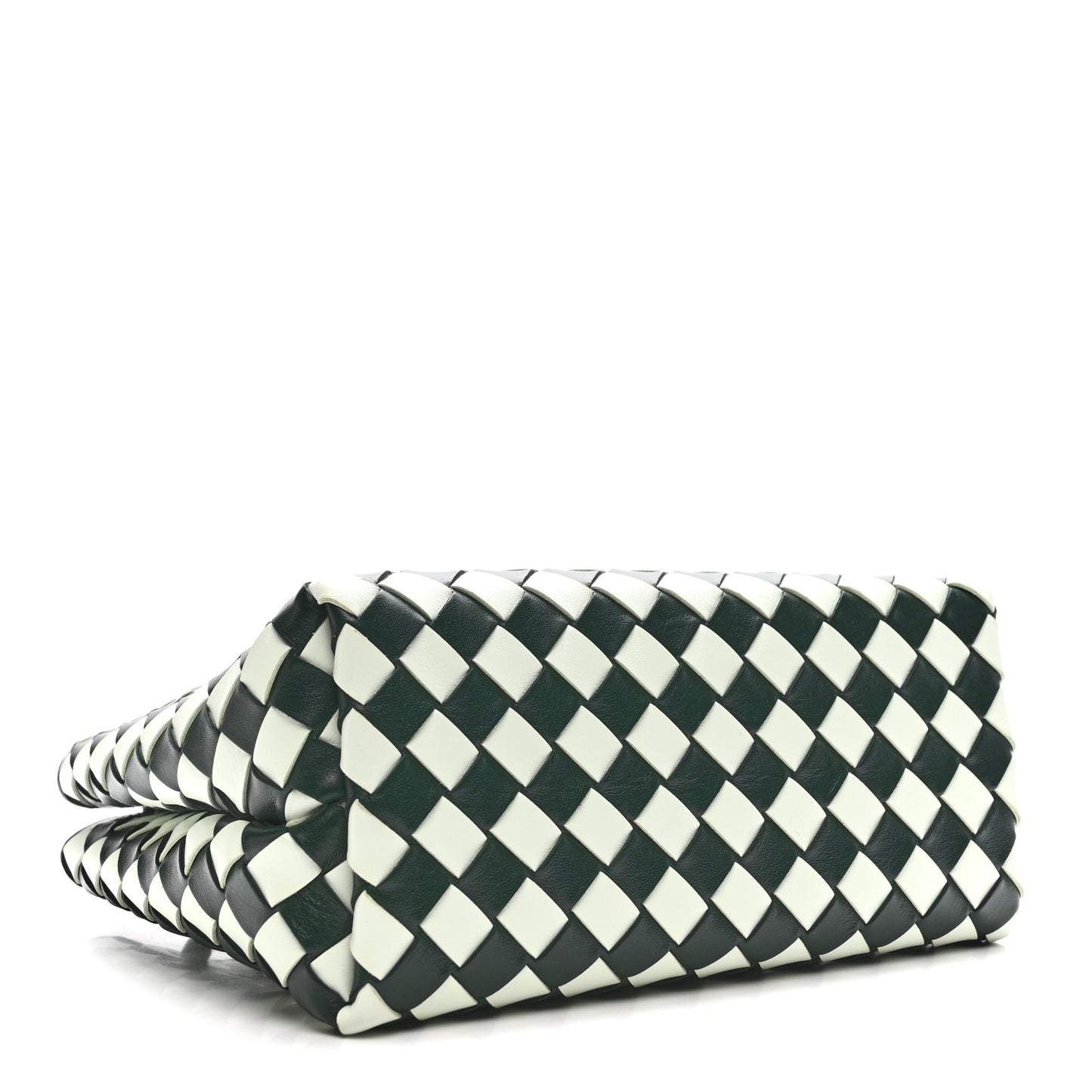 Nappa Intrecciato Small Andiamo Shoulder Bag Glacier Green