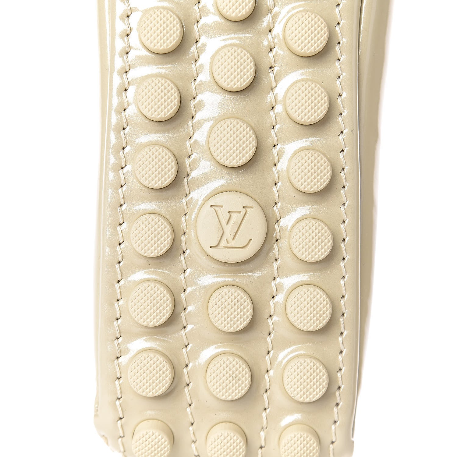 Louis Vuitton Patent Calfskin Oxford Ballerina Flats 41 Creme 6 of 13