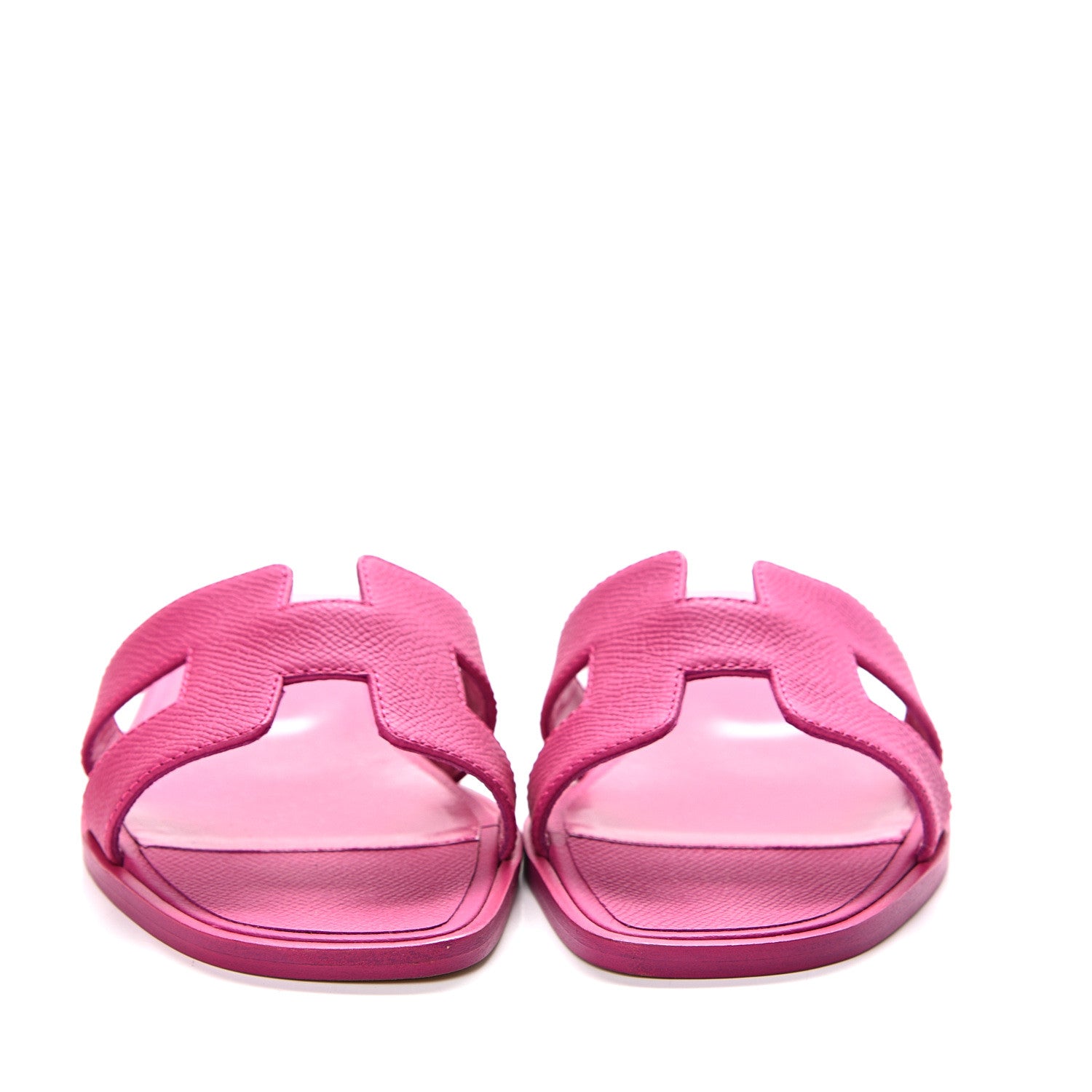 Hermes Epsom Oran Sandals 35.5 Rose Pourpre 2 of 11