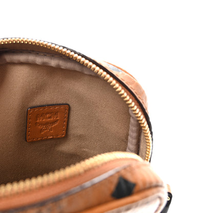 MCM Visetos Camera Crossbody Bag Cognac 6 of 9