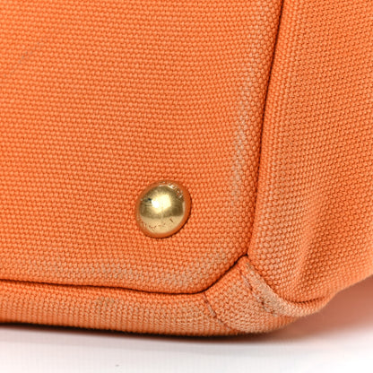 Prada Canapa Crystal Studded Tote Papaya 7 of 8