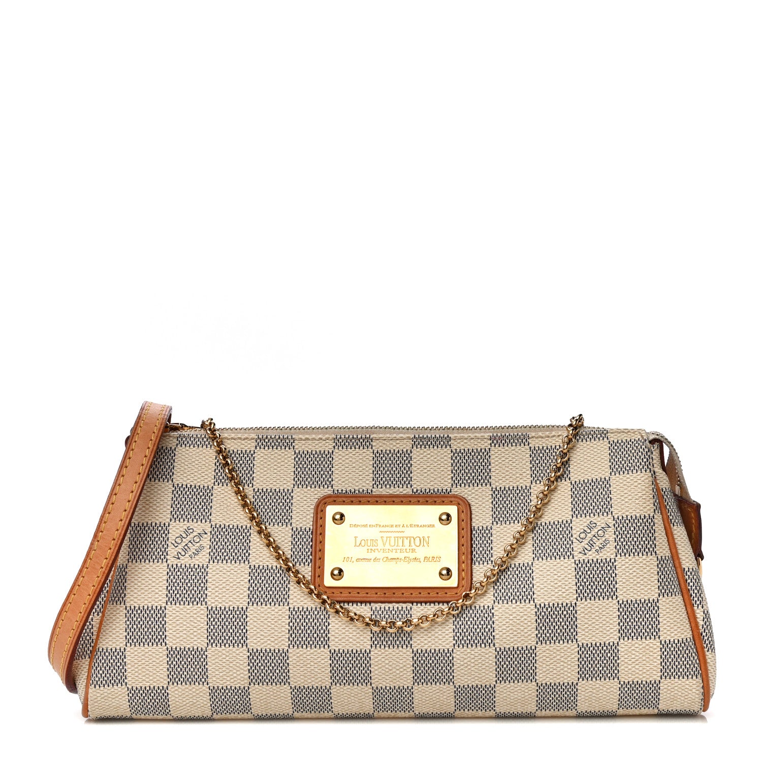 Louis Vuitton Damier Azur Eva Clutch 1 of 10