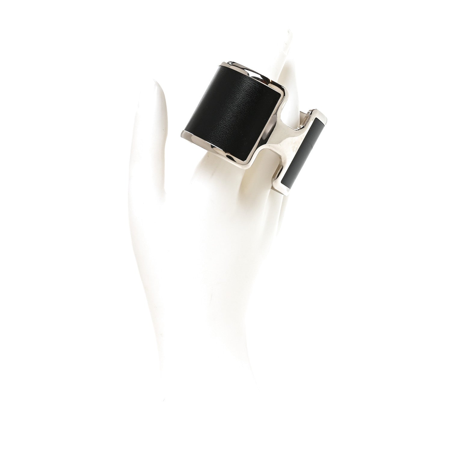Hermes Box Olympe Cuff Bracelet Black 2 of 4