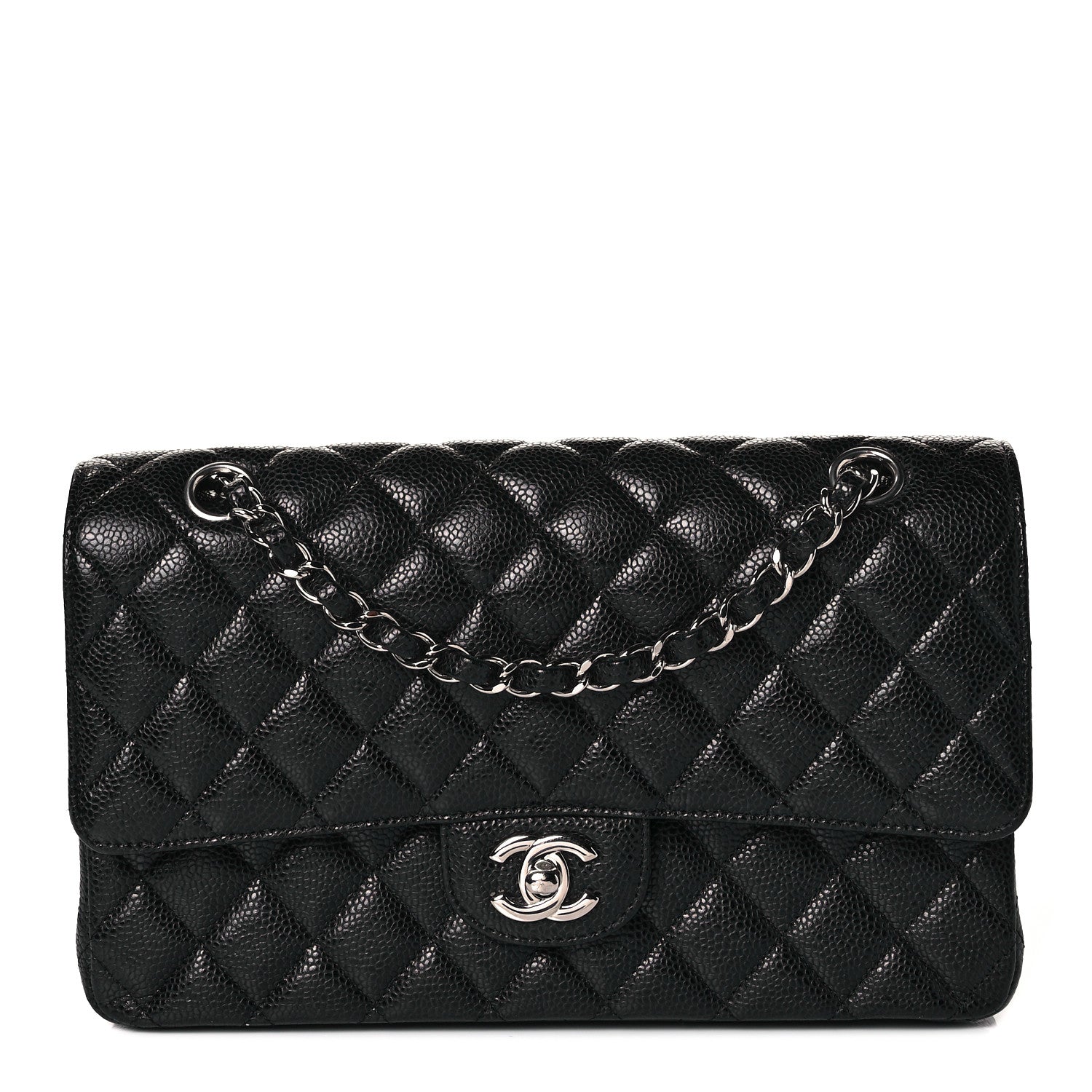 Chanel Caviar Quilted Medium Double Flap Black 1 of 9