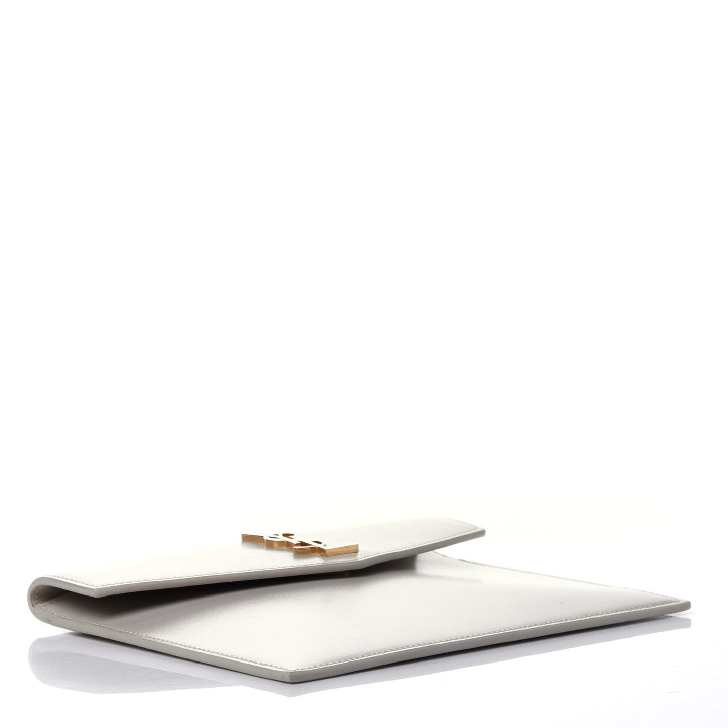 Smooth Shiny Calfskin Monogram Uptown Baby Pouch Crema Soft