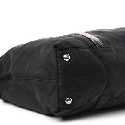 Prada Tessuto Nylon Calfskin Tote Black 7 of 9