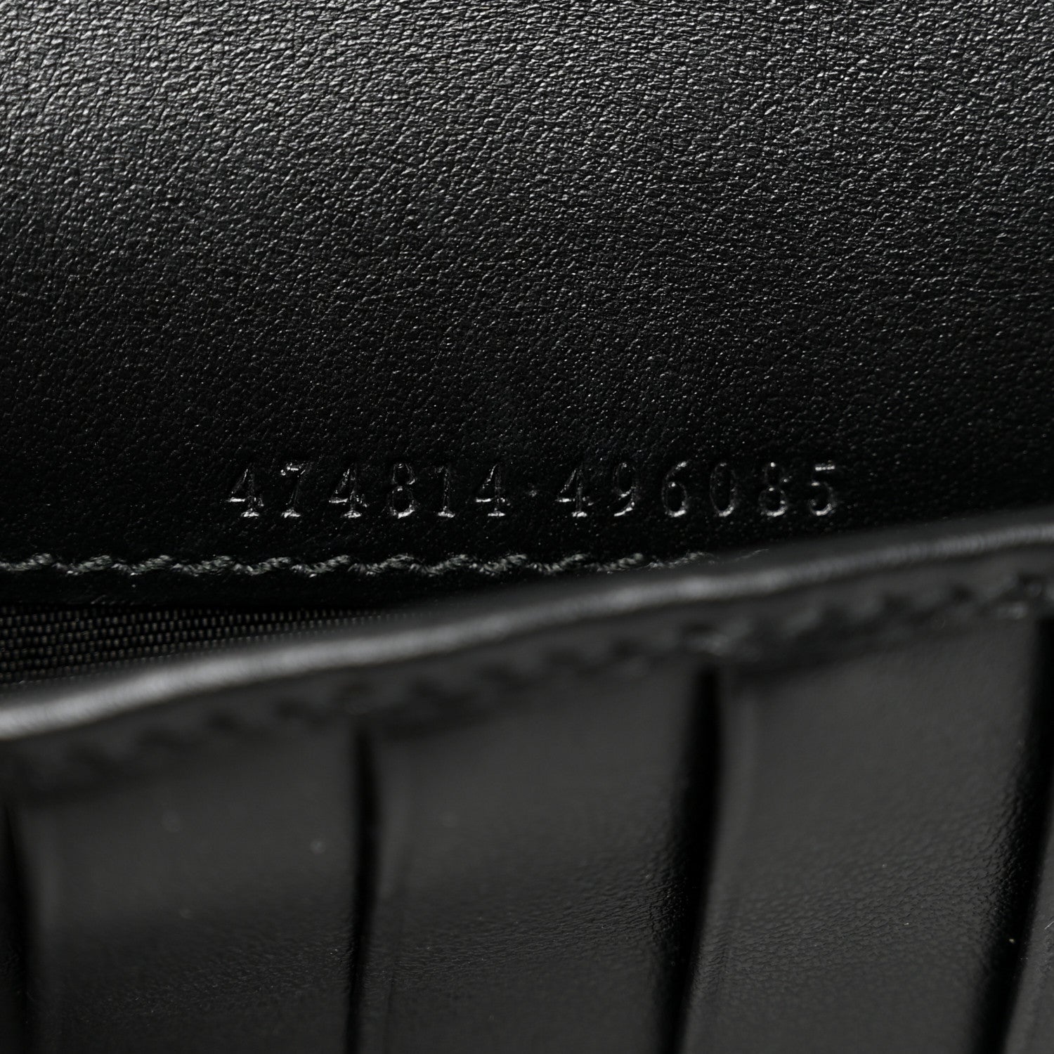 Gucci Calfskin Matelasse GG Marmont Zip Around Organizer Wallet Black 7 of 10