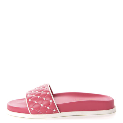 Valentino Garavani Nappa Free Rockstud Spike Slide Sandals 35.5 Shadow Pink 1 of 9