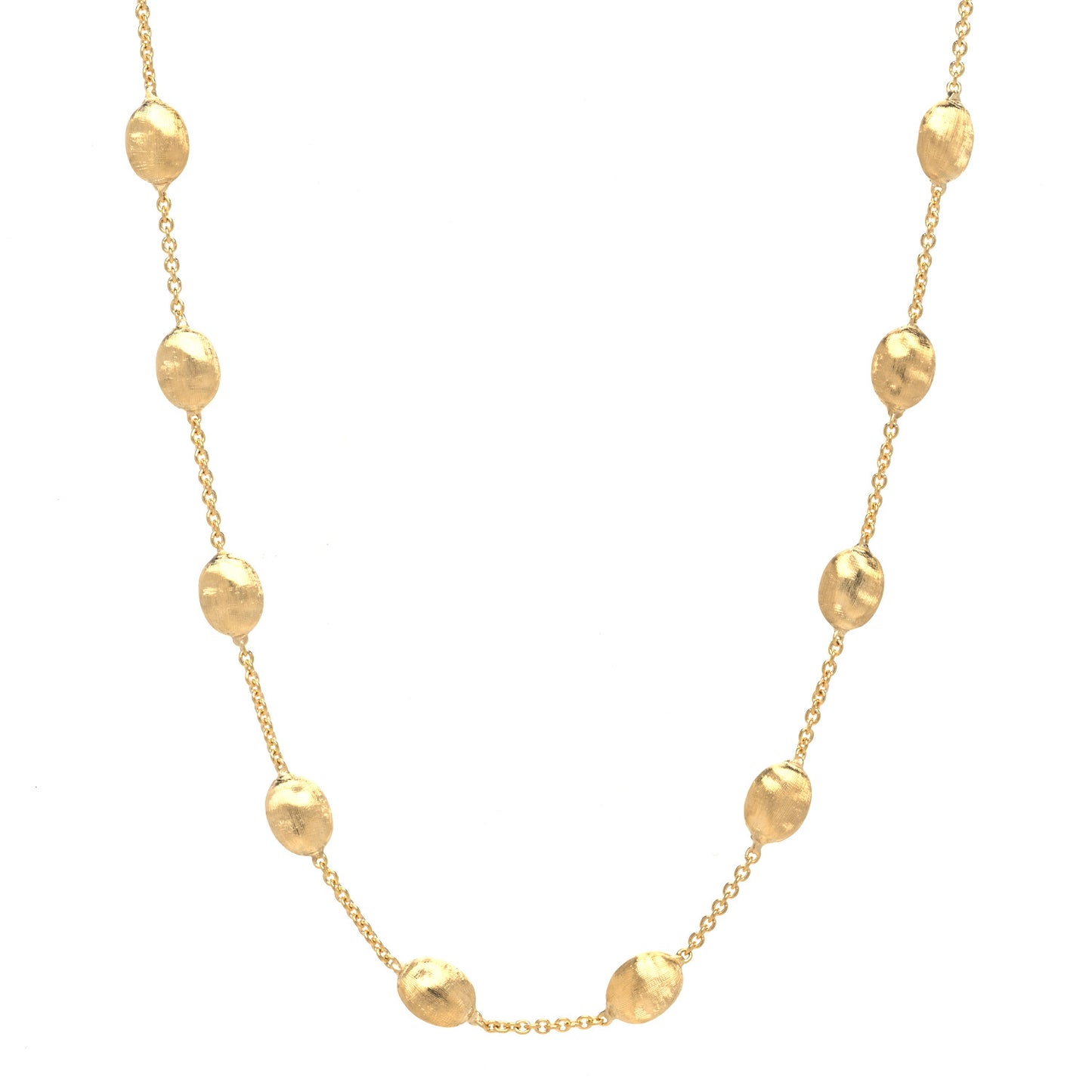 18K Yellow Gold Medium Siviglia Bead Short Necklace