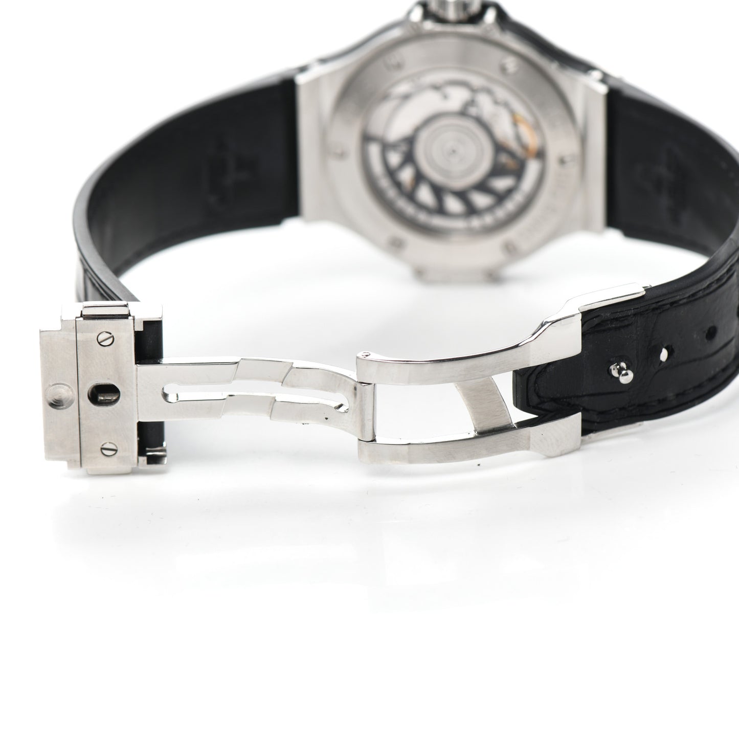 Stainless Steel Crocodile Diamond Pave Bezel 38mm Big Bang Automatic Watch Black 365.SX.1170.LR.1104