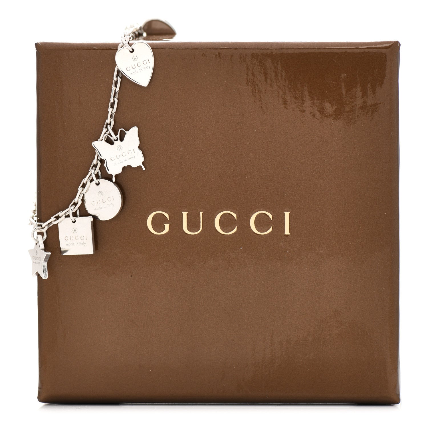 Gucci Sterling Silver Trademark Charm Bracelet 6 of 6