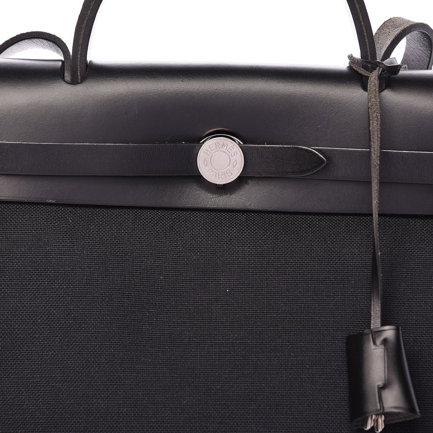 Hermes Military Toile Vache Hunter Herbag Zip PM 31 Black 14 of 14