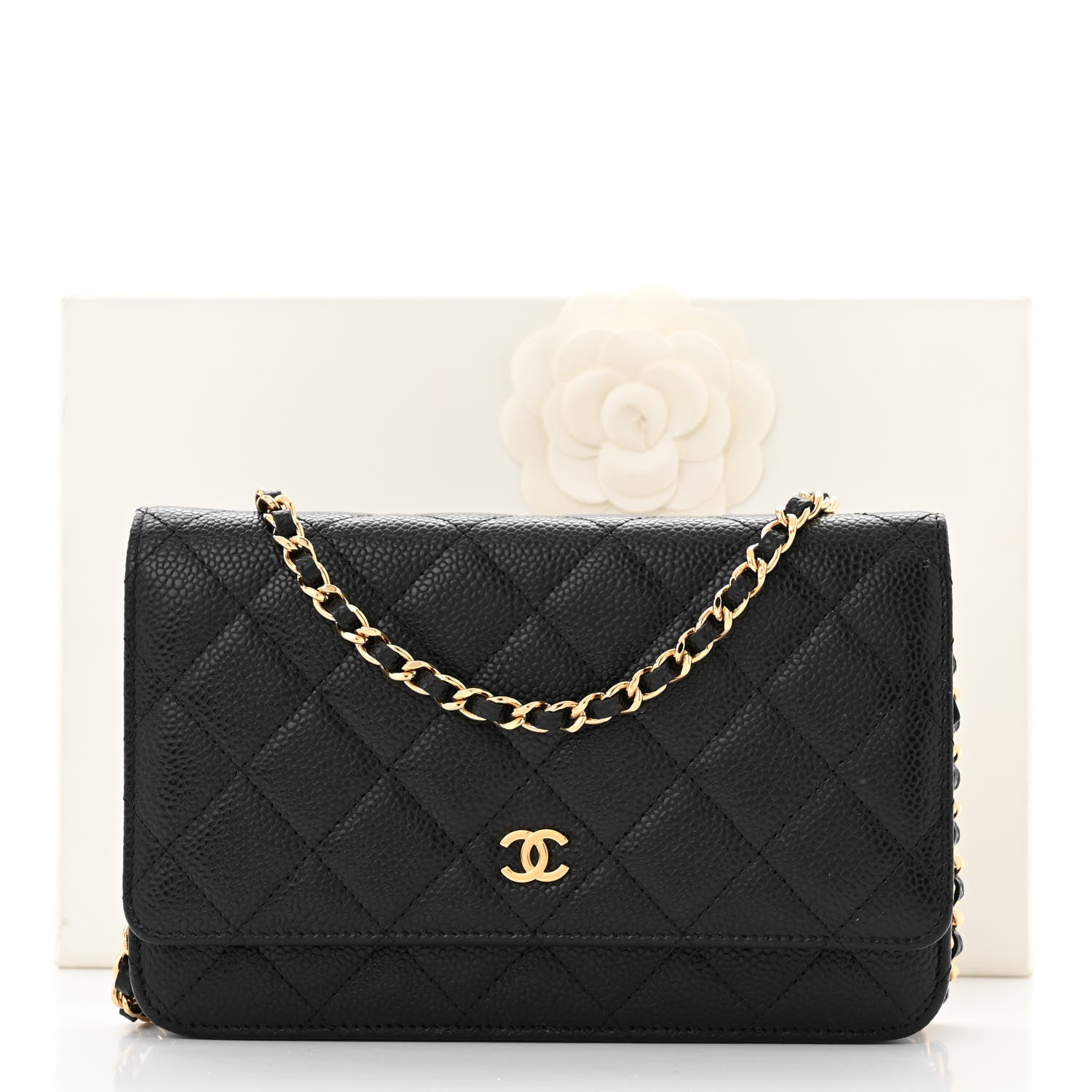Chanel Caviar Quilted Wallet on Chain WOC Black 13 of 13