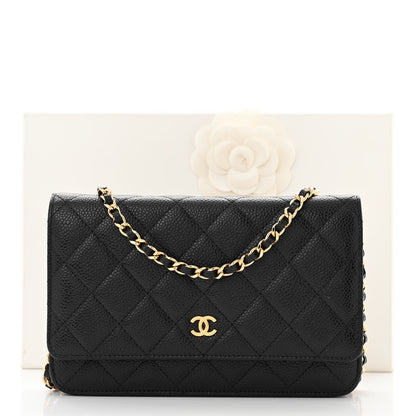 Chanel Caviar Quilted Wallet on Chain WOC Black 13 of 13