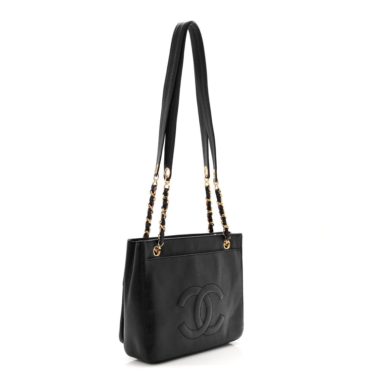 Chanel Caviar Flap Shoulder Bag Black 3 of 10