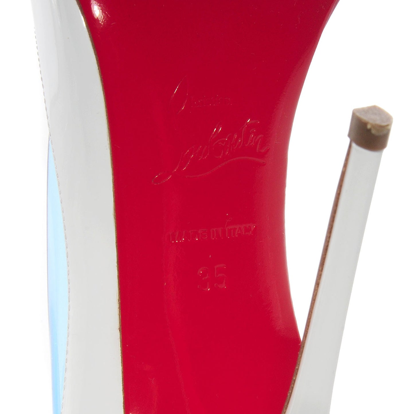 Miss Rigidaine Pumps 35 Aquamarine White