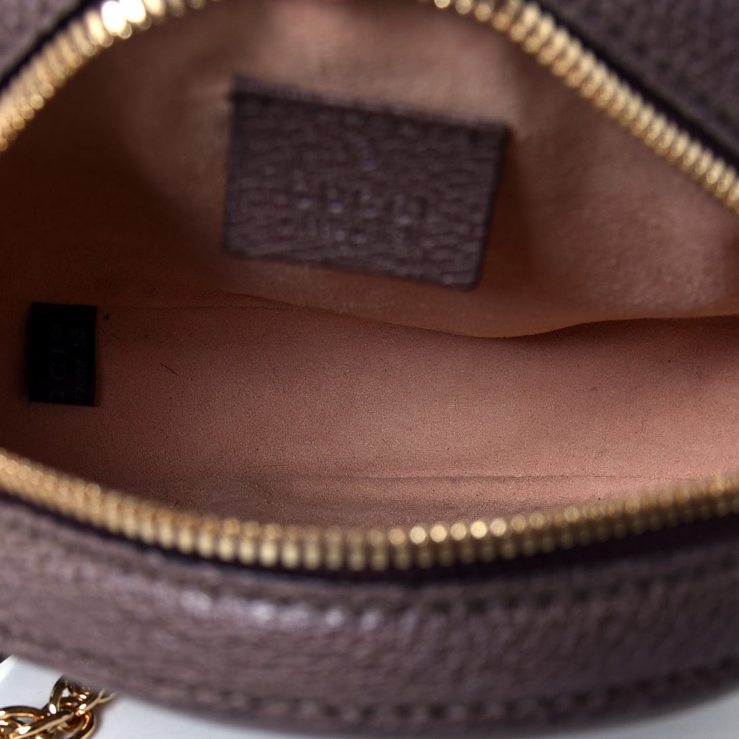 GG Supreme Monogram Web Mini Ophidia Round Shoulder Bag Brown