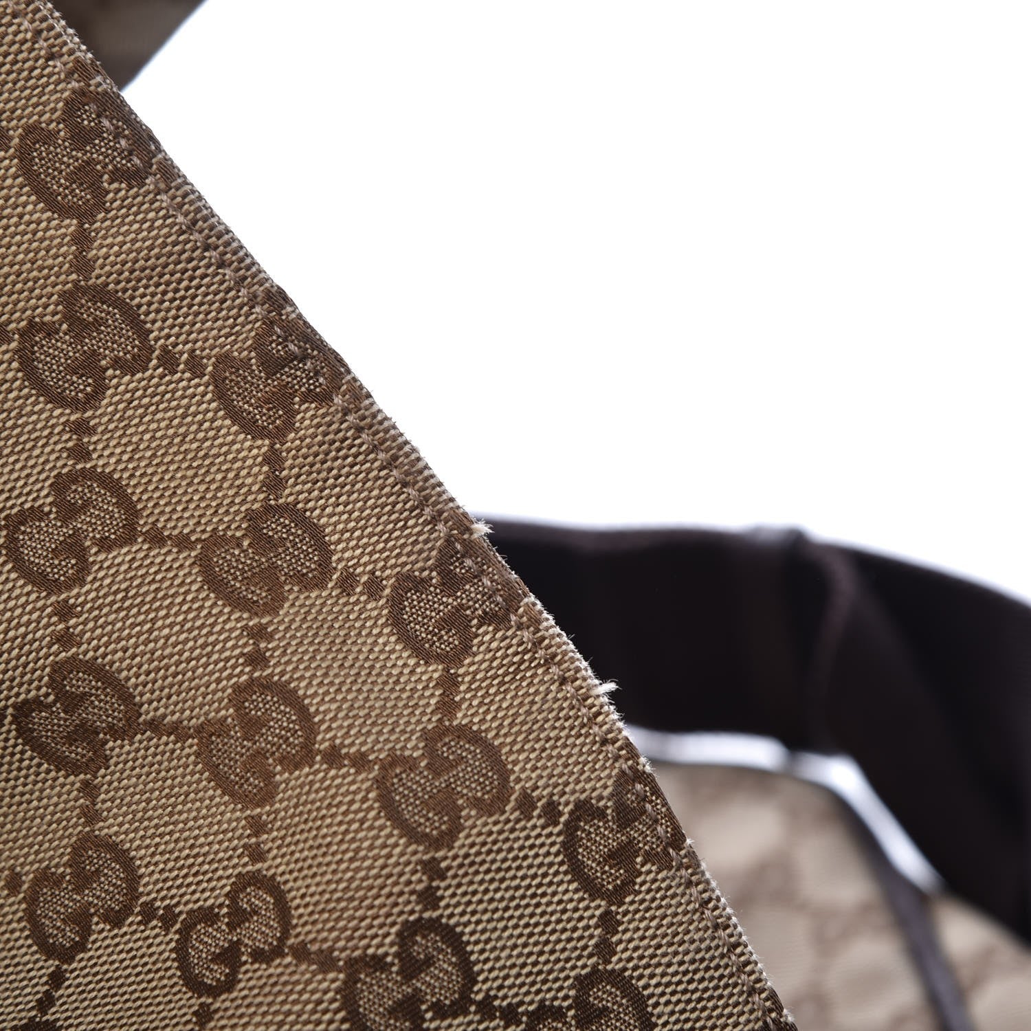 Gucci Monogram Large Flap Messenger Bag Beige Dark Brown 8 of 10