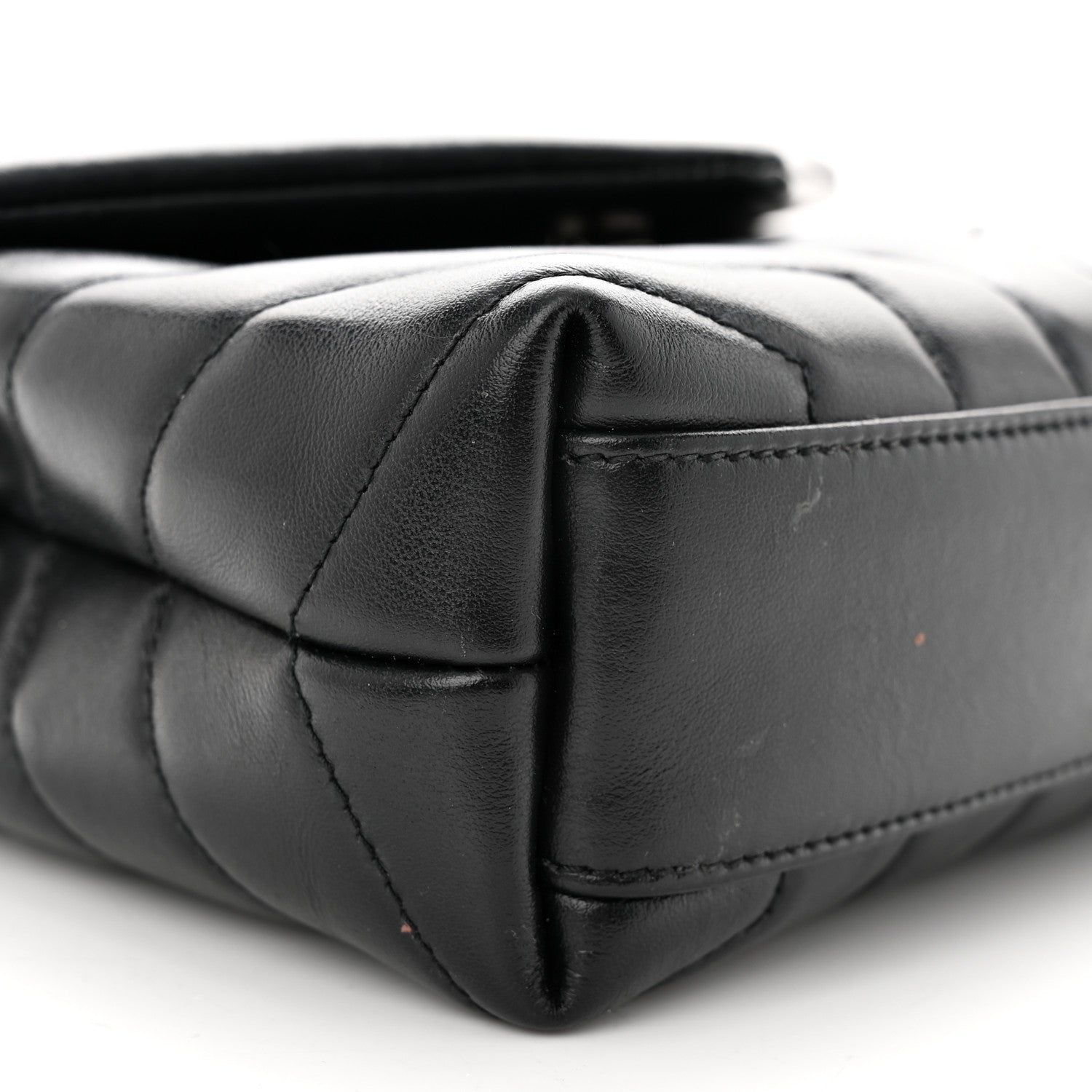 Saint Laurent Calfskin Y Quilted Monogram Toy Loulou Crossbody Bag Black 9 of 15