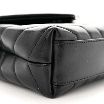 Saint Laurent Calfskin Y Quilted Monogram Toy Loulou Crossbody Bag Black 9 of 15
