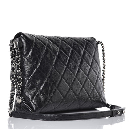 Chanel Crackled Aged Calfskin Big Bang Flap Black 3 of 8