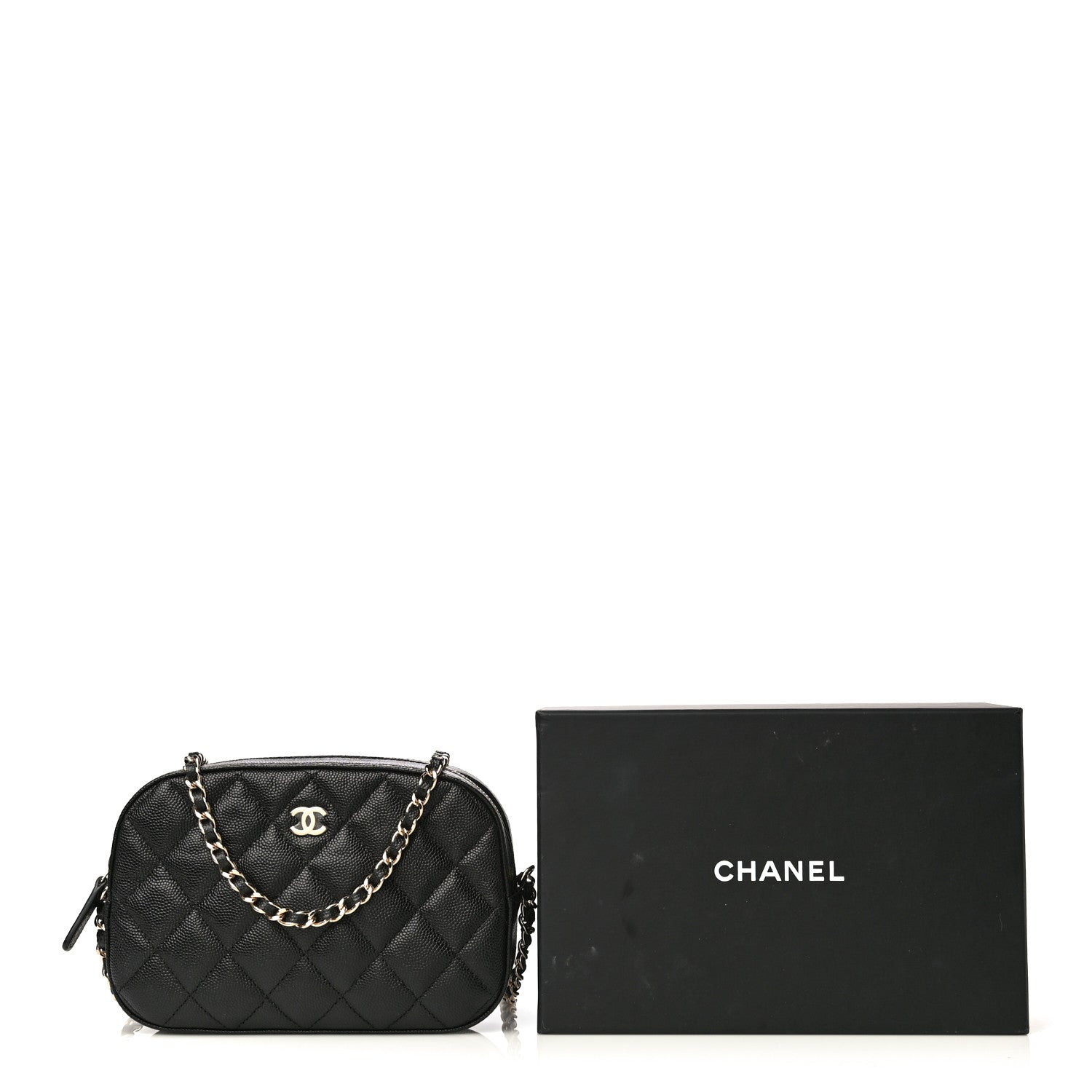 Chanel Caviar Quilted Vanity With Chain Black 11 of 11