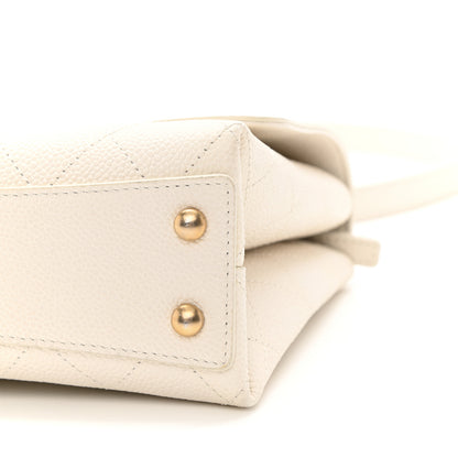 Chanel Grained Calfskin Small Stitched Flap White 10 of 11