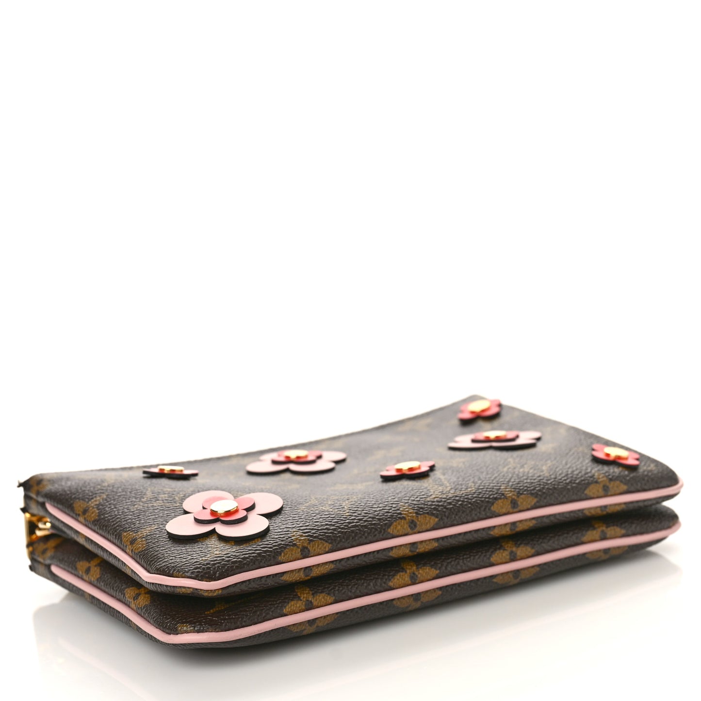 Monogram Blooming Flowers Double Zip Pochette