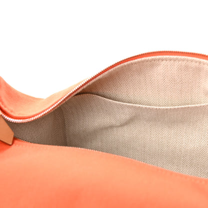Hermes Canvas Small Bride-A-Brac Pouch Orange Burgundy 10 of 12