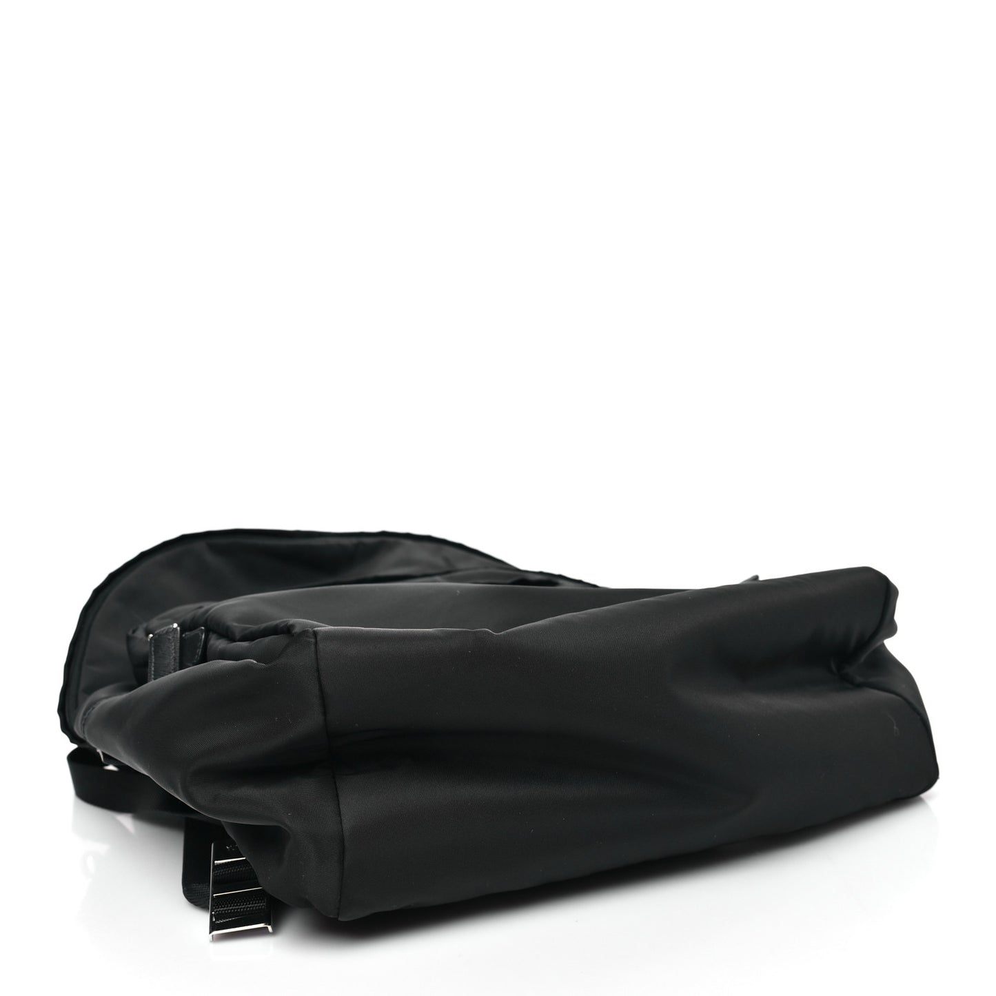 Re-Nylon Saffiano Zip Backpack Black