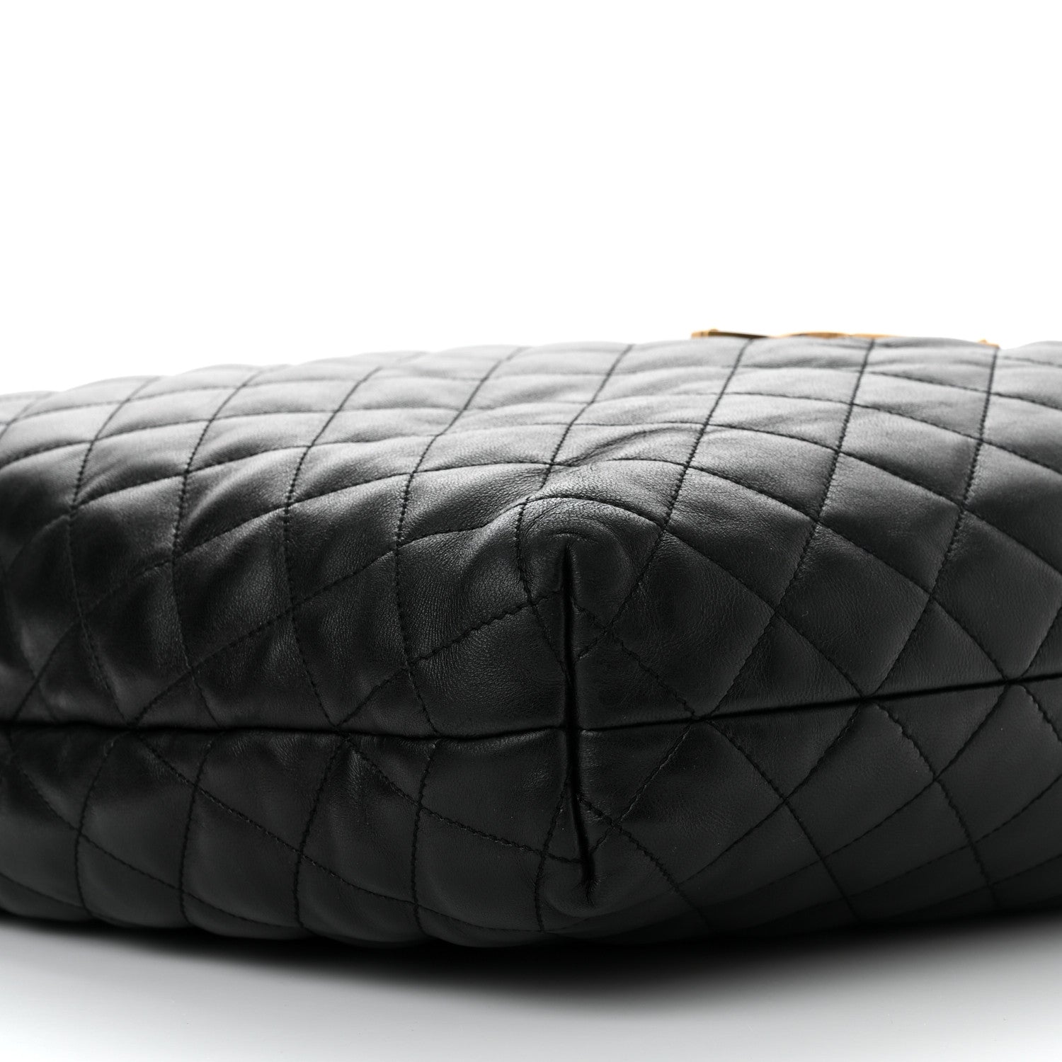 Saint Laurent Lambskin Quilted Maxi Icare Shopping Tote Black 9 of 10