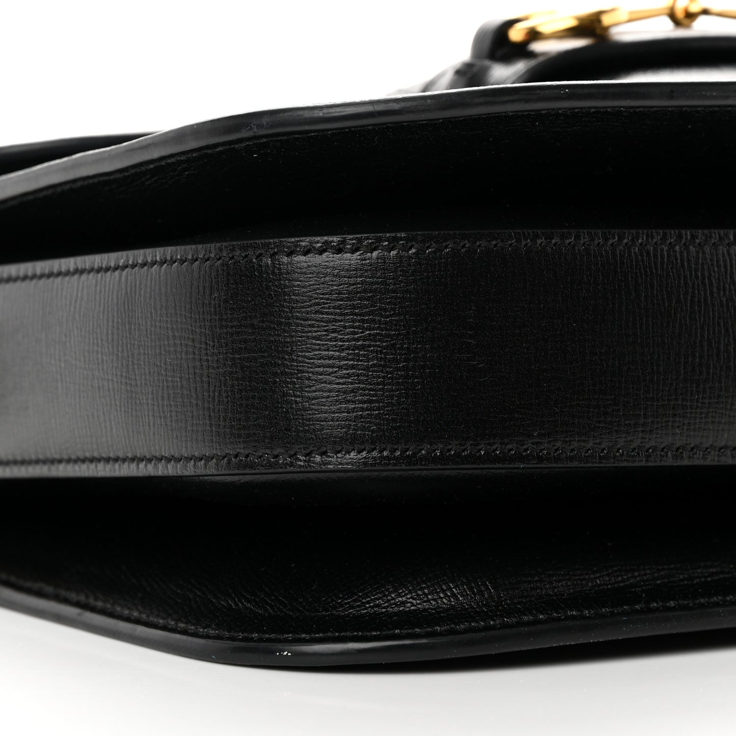Azalea Calfskin Horsebit 1955 Shoulder Bag Black