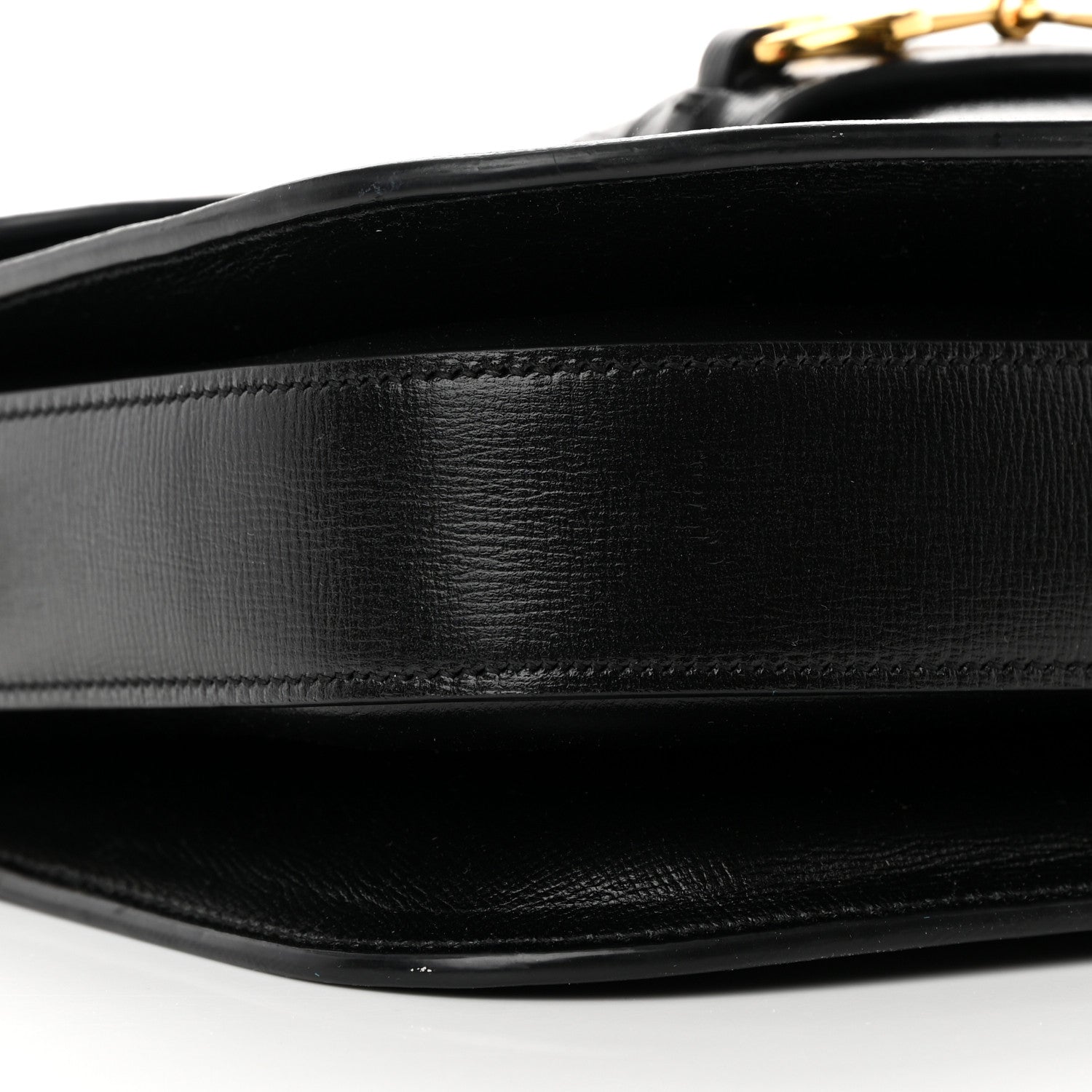 Gucci Azalea Calfskin Horsebit 1955 Shoulder Bag Black 9 of 13